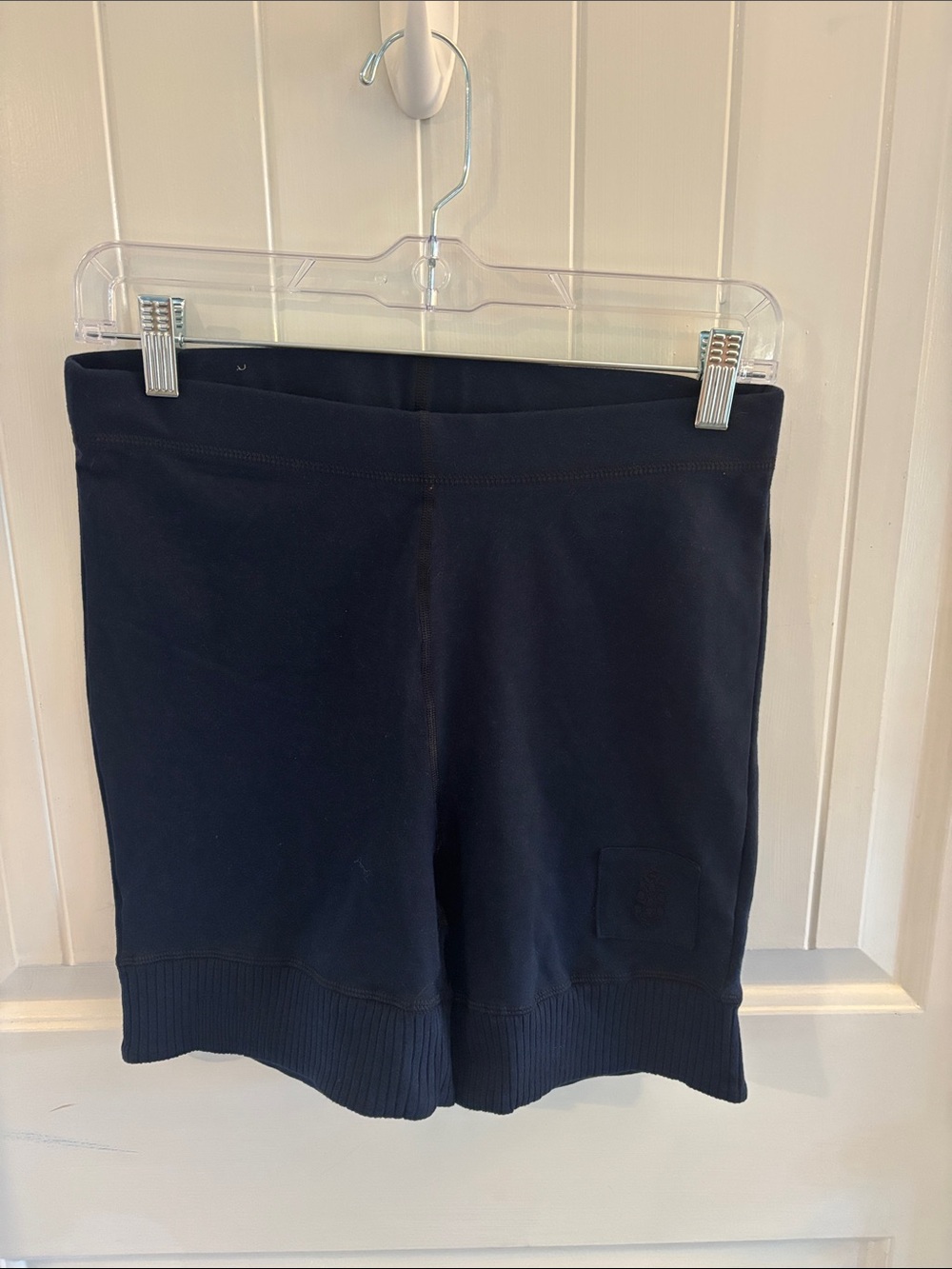 Free People Navy Stretch Bike Shorts